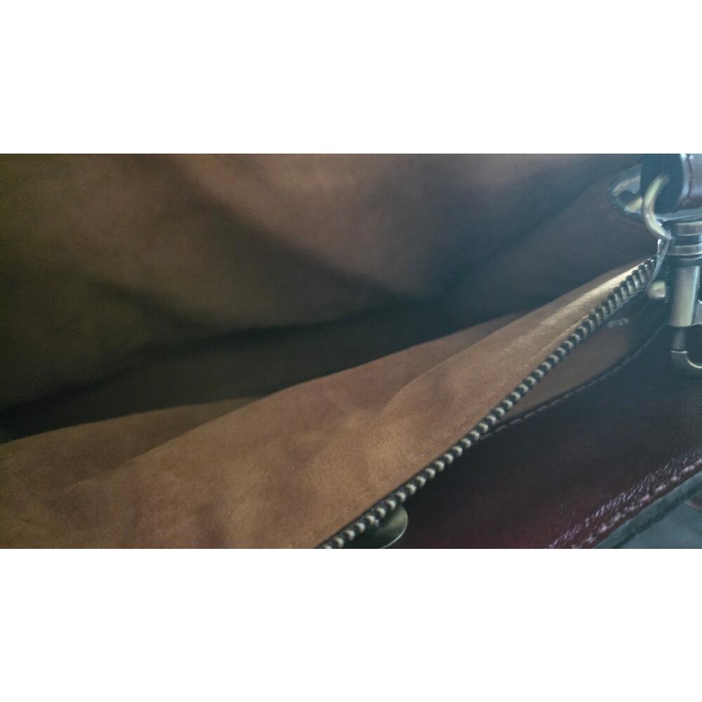 Patricia Nash Tuscan Fields Embroidered Floral Genovese Satchel – Khaki, NWT - Picture 11 of 15